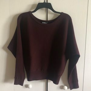Express Cropped Dolman Sleeve Sweater